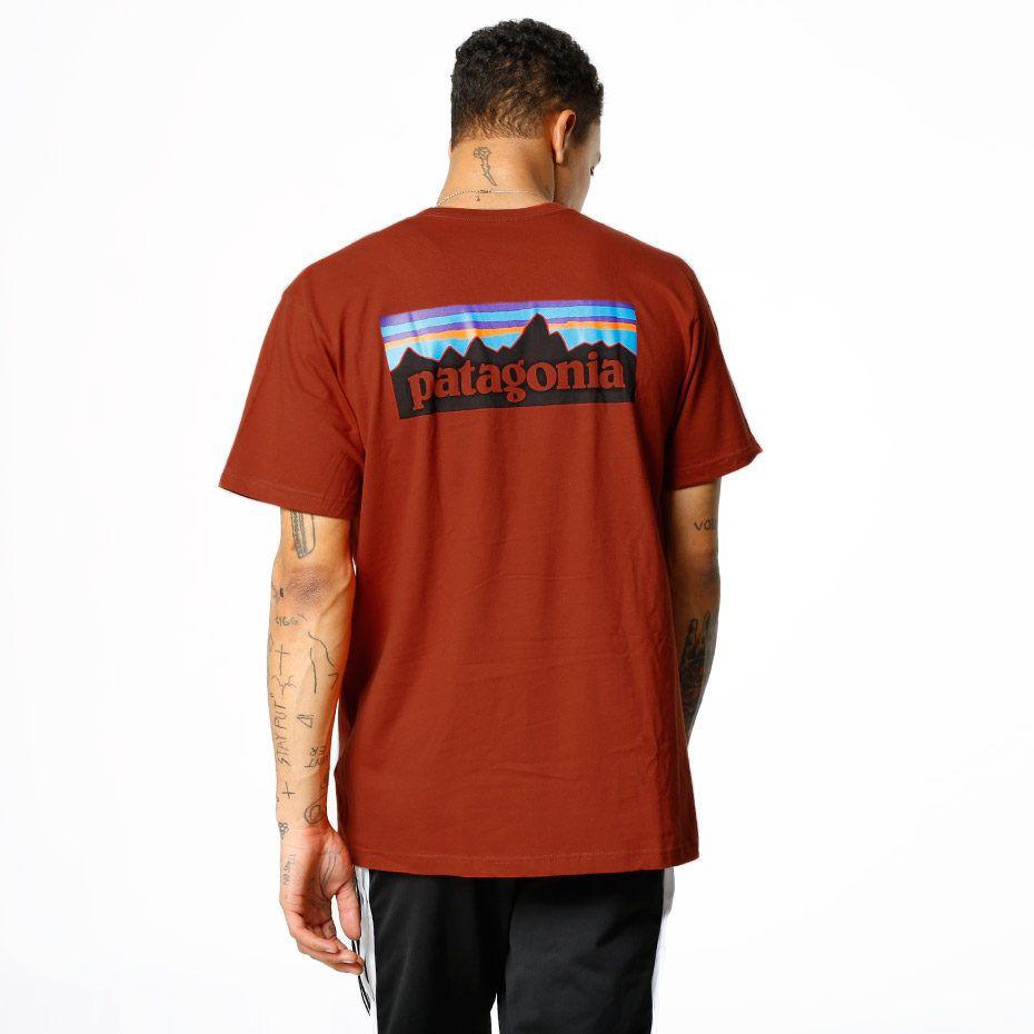 Red Roots Logo - Patagonia T Shirt 6 Logo Roots Red