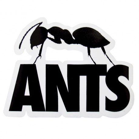 Ant Logo - Ants Ushuaia Ibiza Stickers - Ant Logo Large Sticker - Black