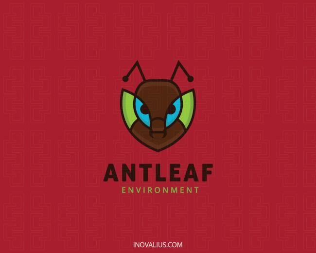 Ant Logo - Ant Leaf Logo Design