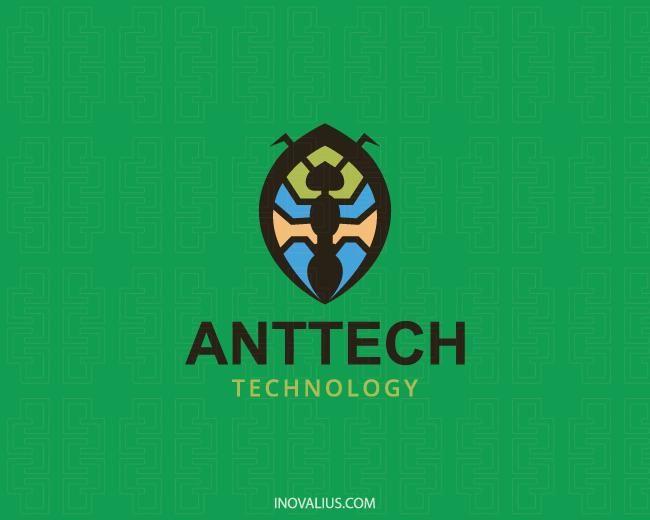 Ant Logo - Ant Tech Logo Design