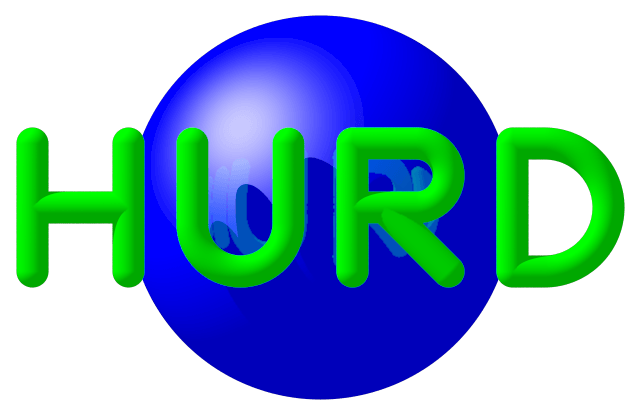 Blue and Green Logo - A Hurd Logo Project Software Foundation