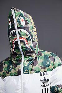 Adidas X BAPE Logo - BNIB Bape x Adidas Originals Shark Down Jacket Large 4057287481967 ...