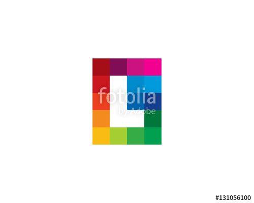 Colorful Square Logo - Letter L Colorful Square Logo Design Template Element