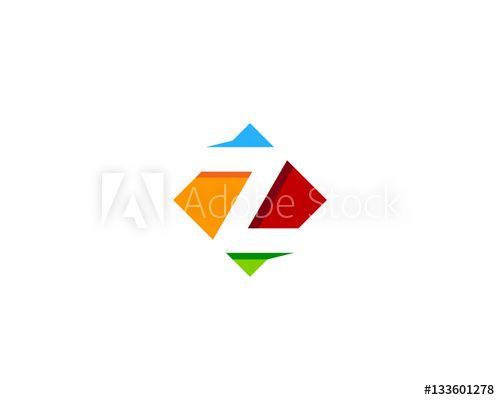 Colorful Square Logo - Initial Letter Z Colorful Square Logo Design Element - Buy this ...