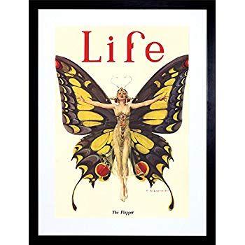 Magazine Butterfly Logo - Magazine 1922 Life Butterfly Dance Framed Art Print