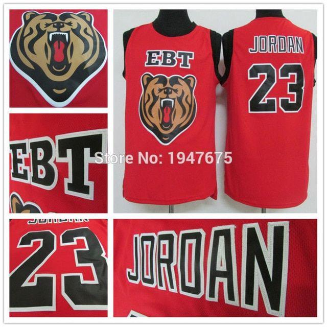 Jordan Jersey 23 Logo - Hot Sale #23 Michael Jordan Jersey New Fabrics Red EBT Retro ...