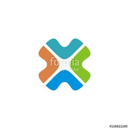 Colorful Square Logo - Colorful Healthcare Cross Square Logo