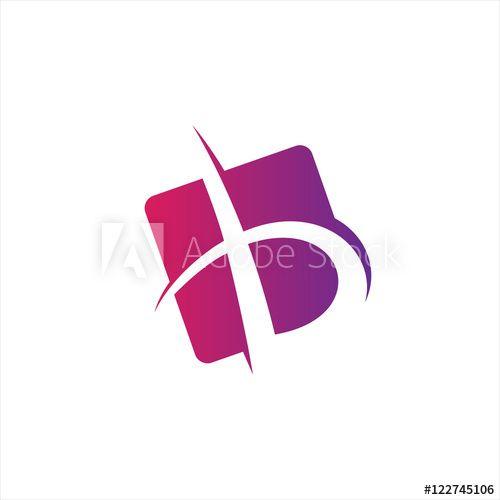 Colorful Square Logo - B Letter Colorful Square Logo this stock vector and explore