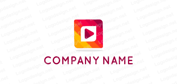 Colorful Square Logo - play symbol in colorful rounded square | Logo Template by LogoDesign.net