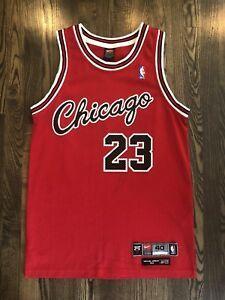 Jordan Jersey 23 Logo - Vintage NIKE Authentic 8403 Chicago Bulls MICHAEL JORDAN Jersey
