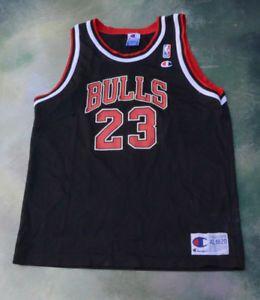 Jordan Jersey 23 Logo - Champion NBA Chicago Bulls Michael Jordan Jersey #23 Size Youth XL ...