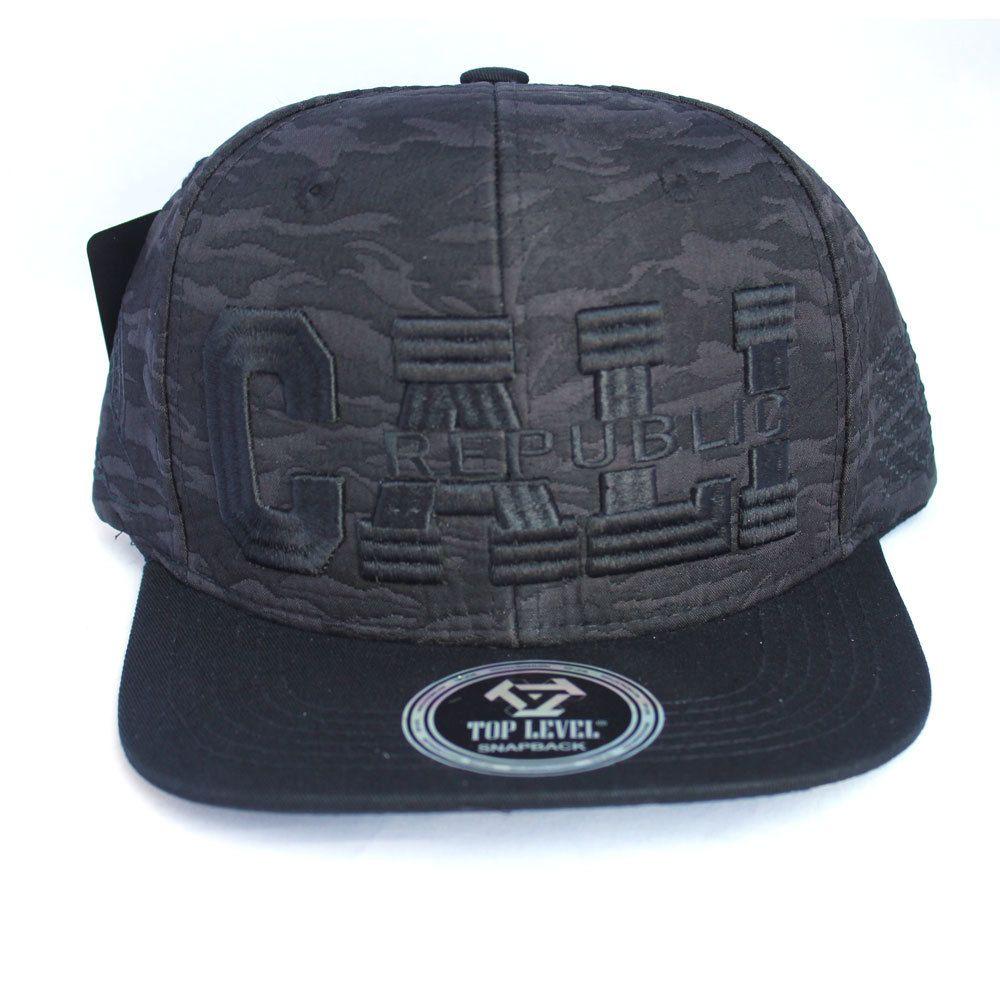 Camo Cali Logo - Cali Republic Black Camo Baseball Hat - The California Seashell Company