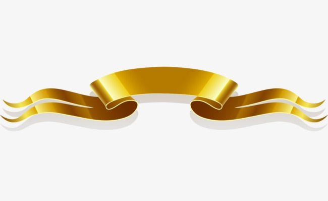 Gold Ribbon Logo - Gold Ribbon Title Bar Gradient Vector, Double, Ribbon, Three
