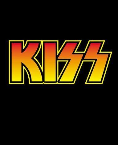 Kiss Rock Band Logo - KISS text title logo for rock band. KISS in 2019