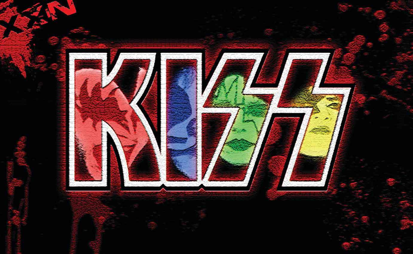 Kiss Rock Band Logo - ROCK BAND KISS LOGO WALL ART - wallart.london
