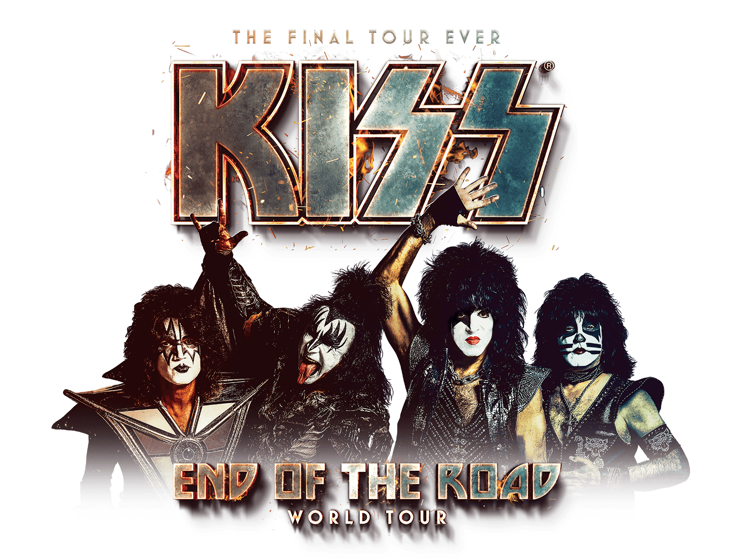 Kiss Rock Band Logo - KISS Online - The Final Tour Ever End Of The Road World Tour
