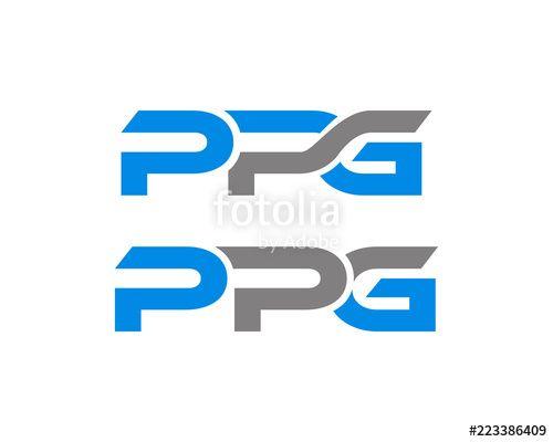 PPG Logo - Set of Initial Letter PPG Linked Design Logo