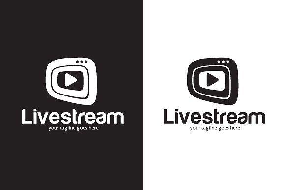 Stream Logo - Live Stream Media Player Logo ~ Logo Templates ~ Creative Market