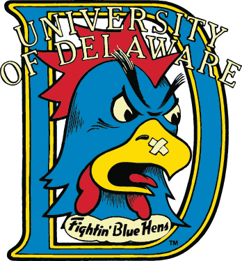 University of Delaware Blue Hens Logo - Vintage Delaware Fighting Blue Hens | Vintage College Apparel