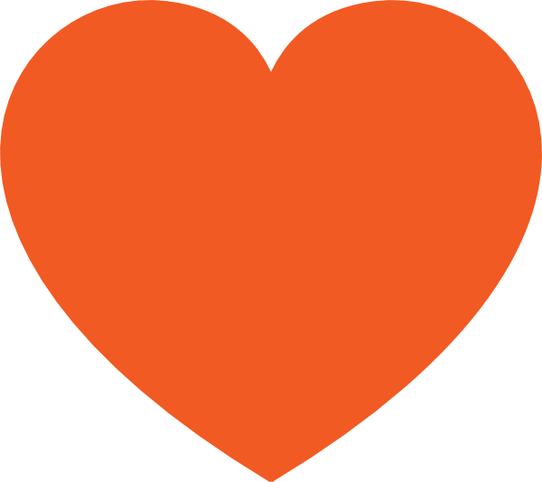 Red Orange Heart Logo - Free Picture Hearts. Orange Heart clip art clip art