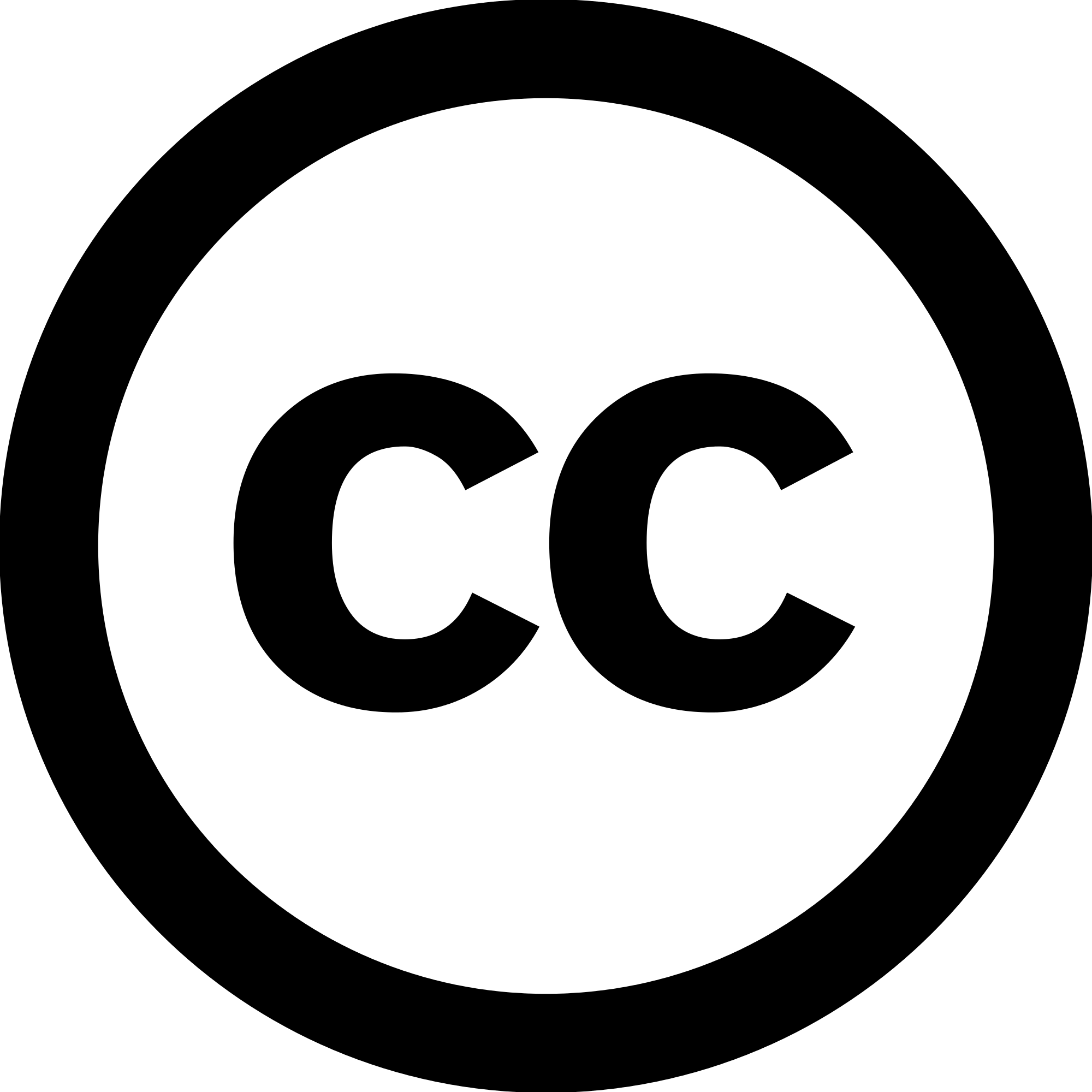 CC and White Logo - File:Cc-white.svg - Wikimedia Commons