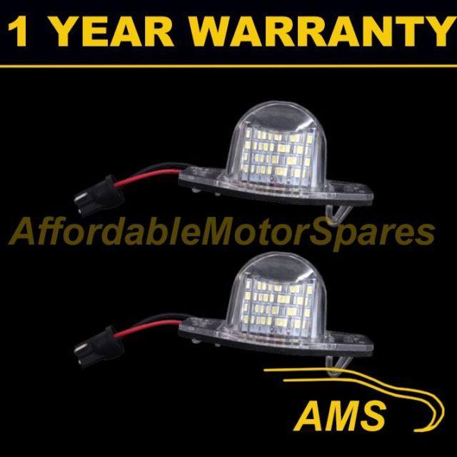 Stream Logo - 2x For Honda CRV Cr V Stream Logo White LED Number Plate Light Lamps