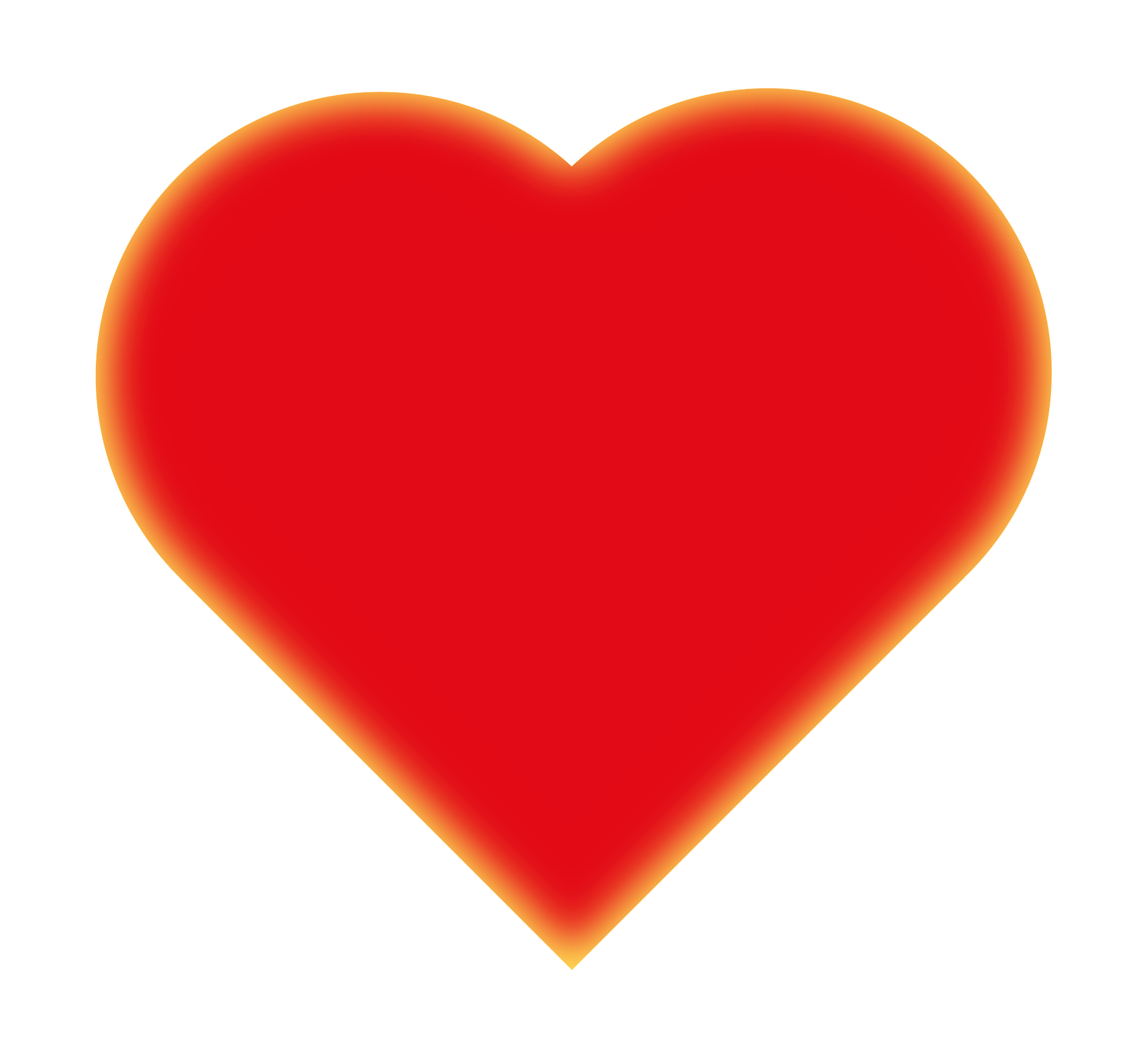Red Orange Heart Logo - File:Love Heart symbol inglow.svg - Wikimedia Commons
