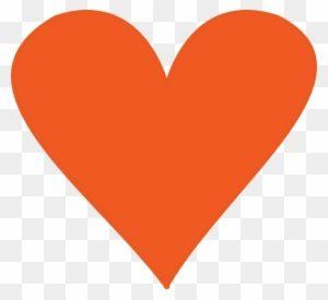 Red Orange Heart Logo - Heart Graphics Vector Orange 3d Heart Hear - Grafis Vektor Png ...