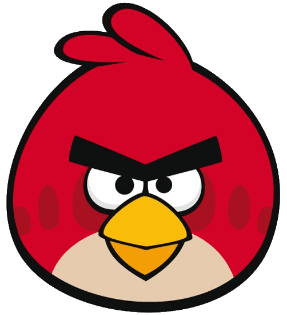 Bird On Red Oval Logo - Red Bird.png