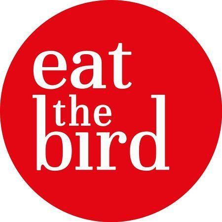 Bird On Red Oval Logo - logo of eat the bird, Taunton