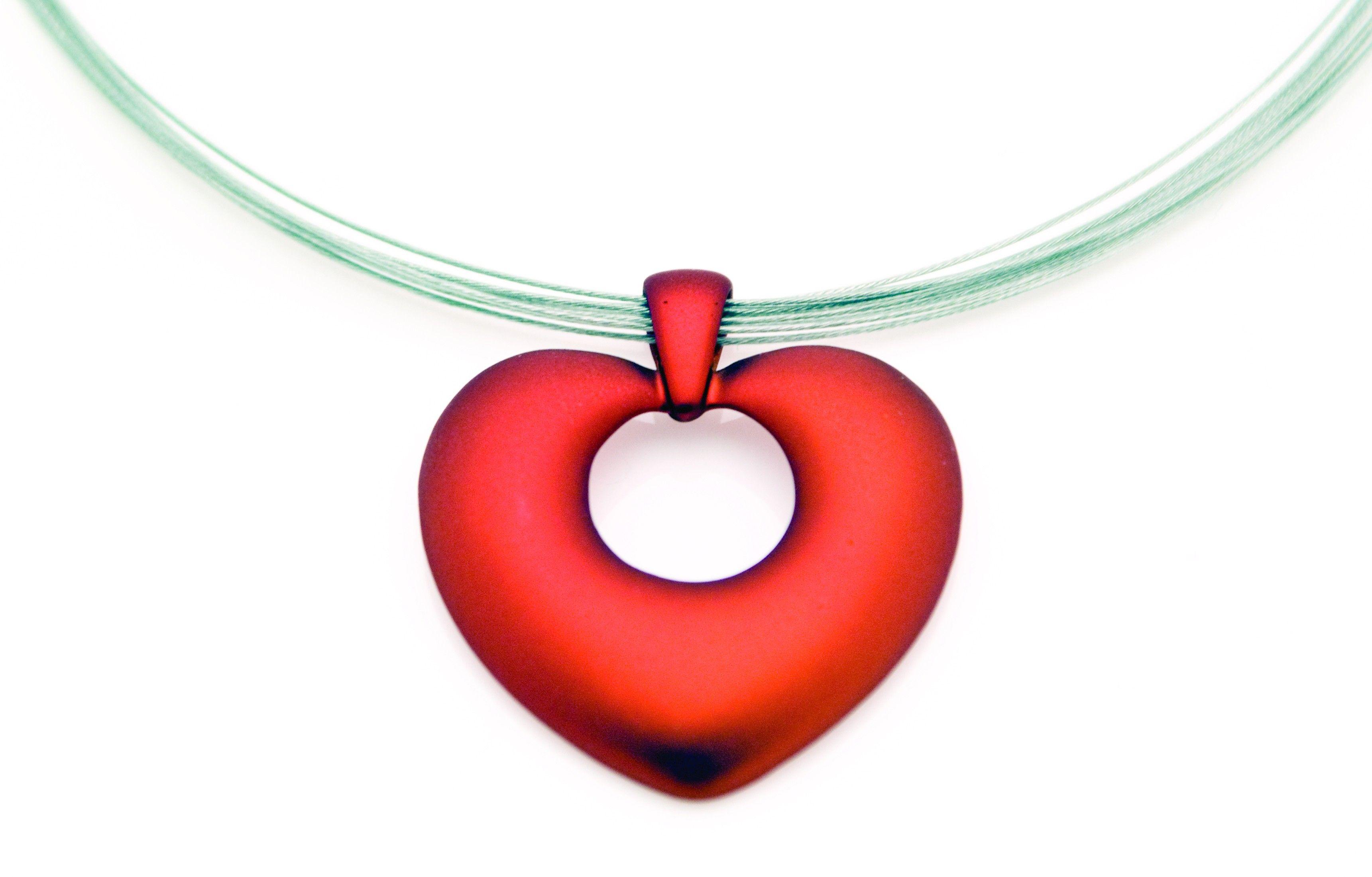 Red Orange Heart Logo - Wholesale Jewellery UK Orange Heart Necklace