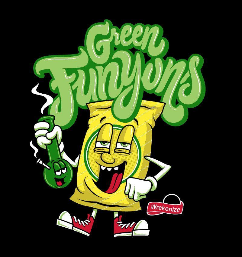Funyuns Logo - Green Funyuns Tee (Mens and Ladies Styles)