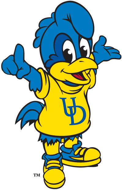 University of Delaware Blue Hens Logo - Delaware Blue Hens 1993 Pres Mascot Logo Diy Decals Stickers 1