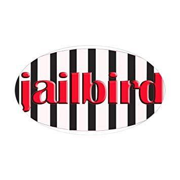 Bird On Red Oval Logo - Amazon.com: CafePress - Jail Bird Oval Sticker - Oval Bumper Sticker ...