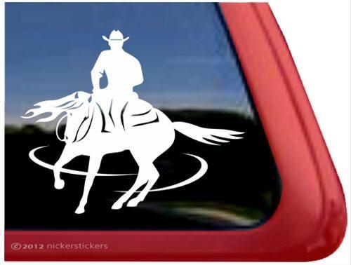 Reining Horse Logo - Horse Reiner Decals & Stickers â€“ NickerStickers