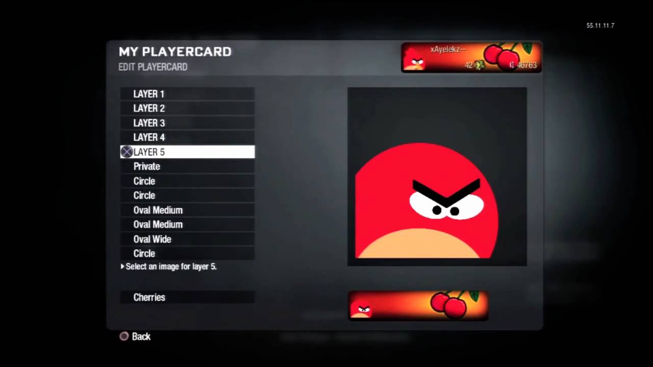 Bird On Red Oval Logo - Call of Duty: Black Ops Emblem Tutorial #12 | Angry Birds - Red Bird ...