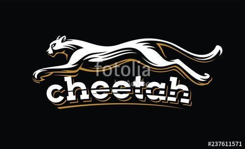 Cheetah Car Logo - Cheetah Fast Run Logo Vector