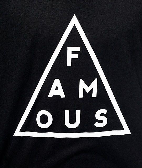 Famous Triangle Logo - Famous Stars & Straps Mass Black T-Shirt | Zumiez