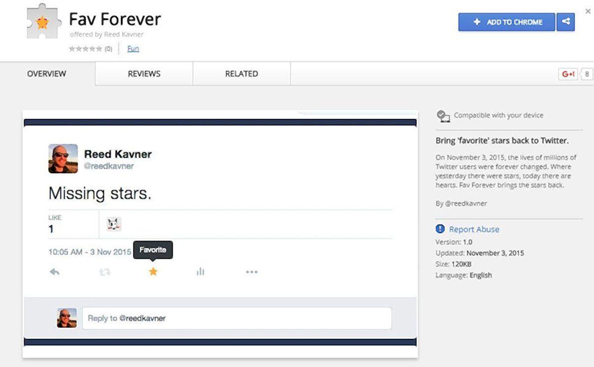 Chrome Twitter Logo - Chrome extension 'Fav Forever' lets users bring back Twitter's ...