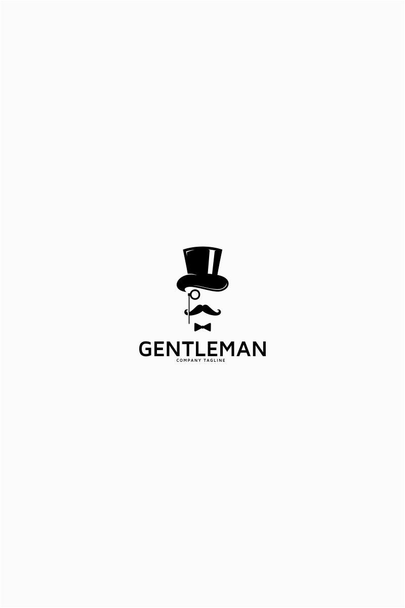 Hipster Logo - Gentleman Hipster Logo Template #64755