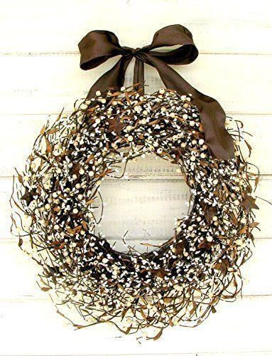 Rustic Wreath Logo - Amazon.com: Rustic Wreath, Fall Wreath, Primitive Country Decor ...