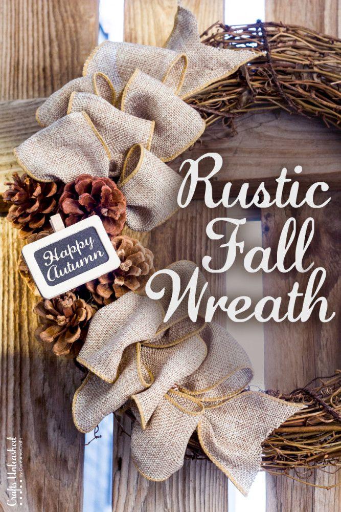 Rustic Wreath Logo - DIY Fall Wreath: Rustic Burlap