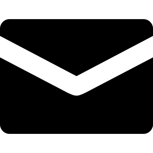 Black Email Logo - Contact, email, mail, send icon