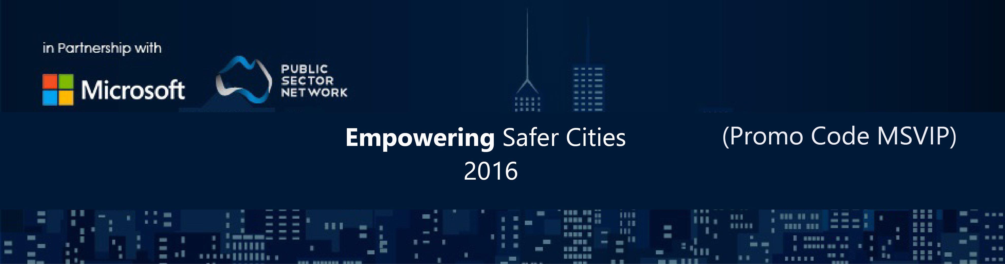 Microsoft Public Sector Logo - Empowering Safer Cities 2016 - Microsoft Enterprise - English (en-au)