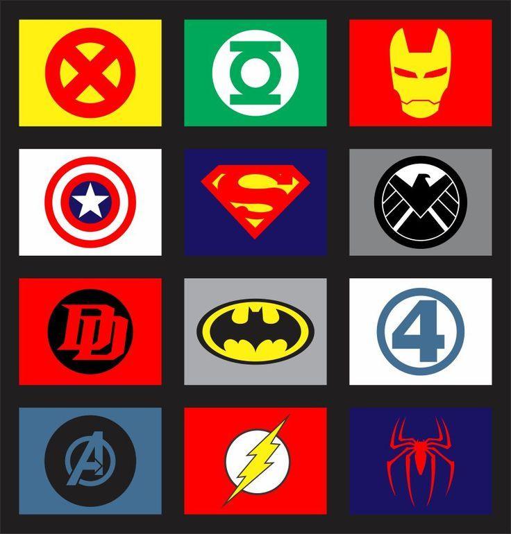 Comic Book Hero Logo - Marvel heroes Logos