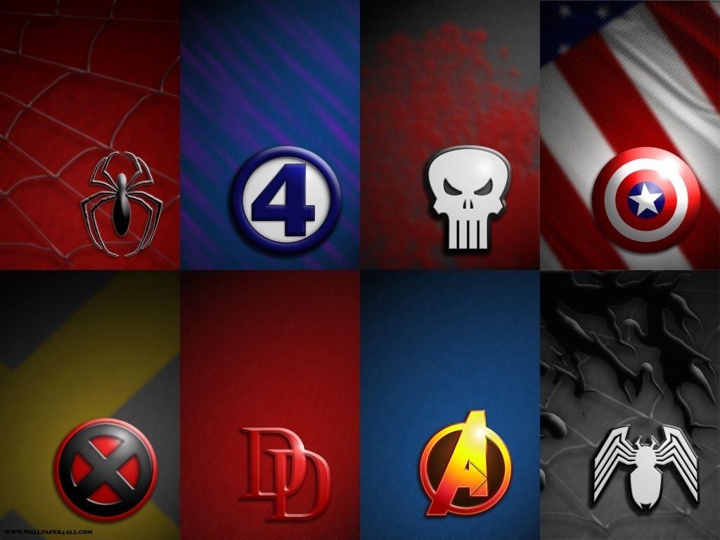 Comic Book Hero Logo - Marvel heroes Logos