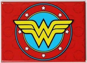 Comic Book Hero Logo - Wonder Woman Logo FRIDGE MAGNET DC Comics Justice League ...