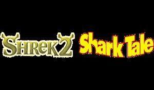 Shark Tale Logo - in 1 Game Pack : Shrek 2 + Shark Tale [USA] Gameboy