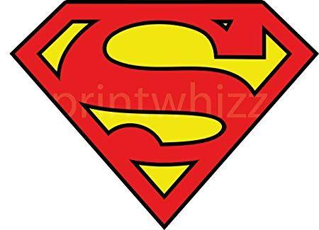 Comic Book Hero Logo - Superman Logo Crest Vinyl Sticker Wall Car Laptop Superhero Comic