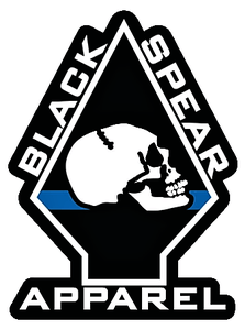 Black Spear Logo - Premium Black Spear Apparel Logo UV, Scratch, Fade Resistant Indoor